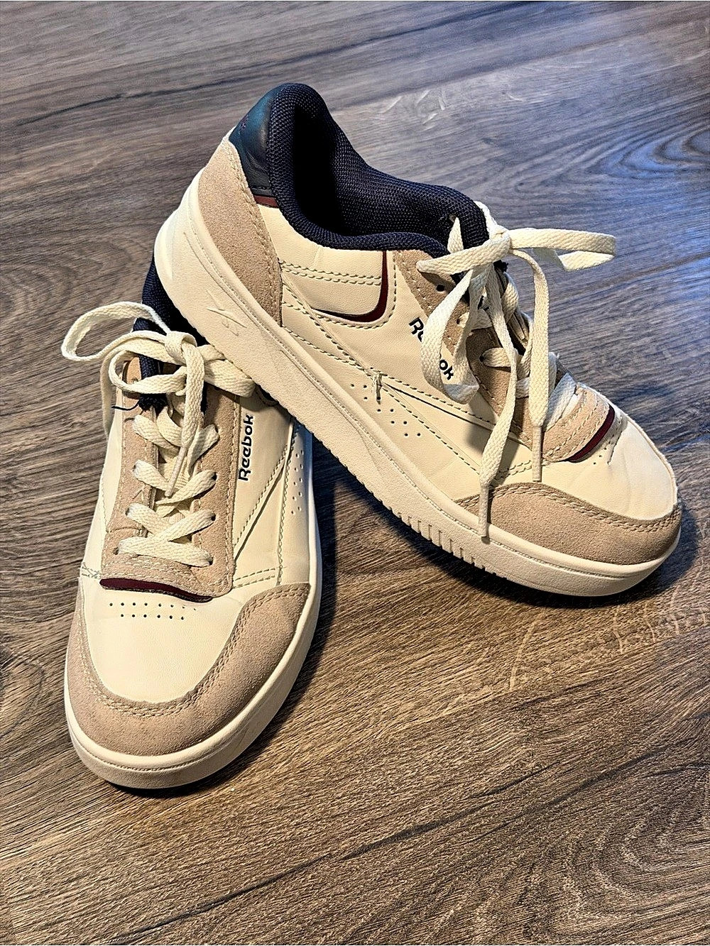 Reebok Club Sneakers White & Beige US Boys 2 Youth